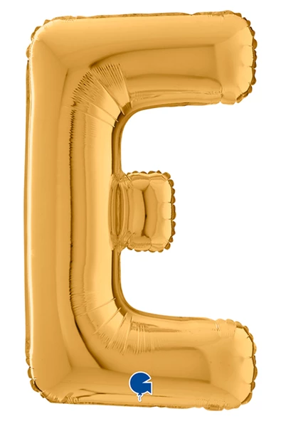 E Harf Grabo Altın Folyo Balon 66 cm - 3