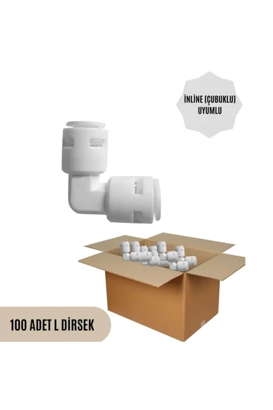 Nefa 100 Adet Inline (çubuklu) L Dirsek - 3