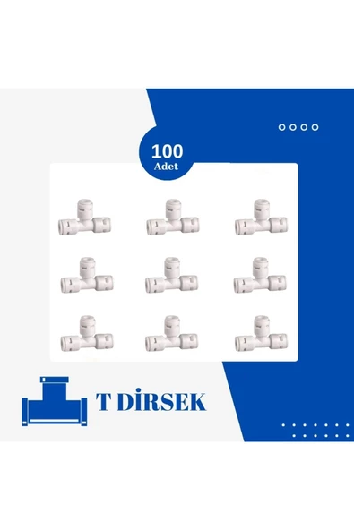Nefa T 1/4 - 1/4 - 1/4 Su Arıtma Dirseği