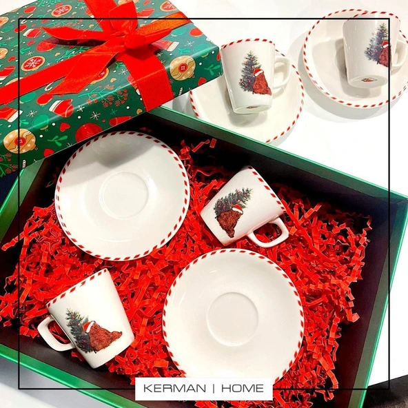 Porland Ruby Bear 2 Kişilik Kahve Takımı 80cc 04RAL003374 - Resim 6