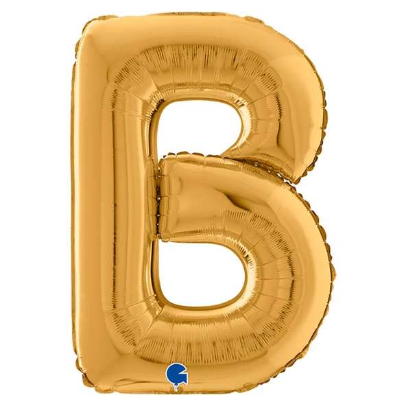 B Harf Grabo Altın Folyo Balon 66 cm ürün görseli