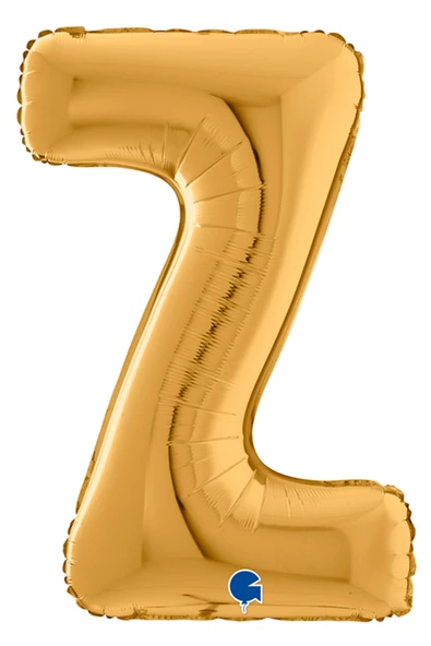 Z Harf Grabo Altın Folyo Balon 66 cm - Resim 3