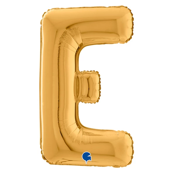 E Harf Grabo Altın Folyo Balon 66 cm - 1