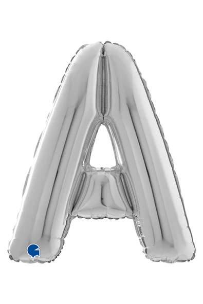 A Harf Grabo Gümüş Folyo Balon 66 cm - 3