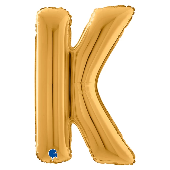 K Harf Grabo Altın Folyo Balon 66 cm ürün görseli