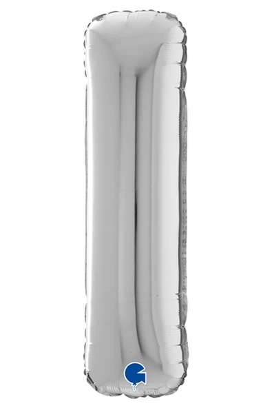 I Harf Grabo Gümüş Folyo Balon 66 cm - Resim 3