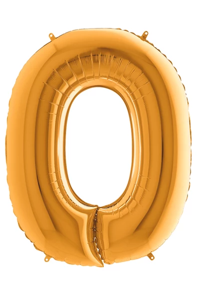 O Harf Grabo Altın Folyo Balon 102 cm - Resim 3