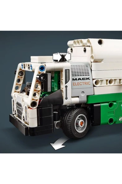LEGO ® Technic Mack® LR Electric Çöp Kamyonu 42167 - Yaratıcı Oyuncak Model Yapım Seti (503 Parça) - Resim 8
