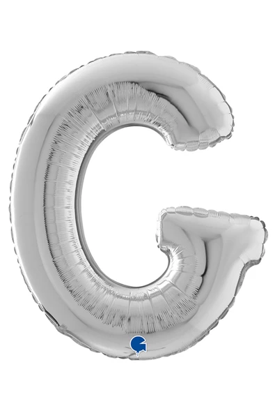 G Harf Grabo Gümüş Folyo Balon 66 cm - 3