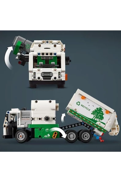 LEGO ® Technic Mack® LR Electric Çöp Kamyonu 42167 - Yaratıcı Oyuncak Model Yapım Seti (503 Parça) - Resim 4