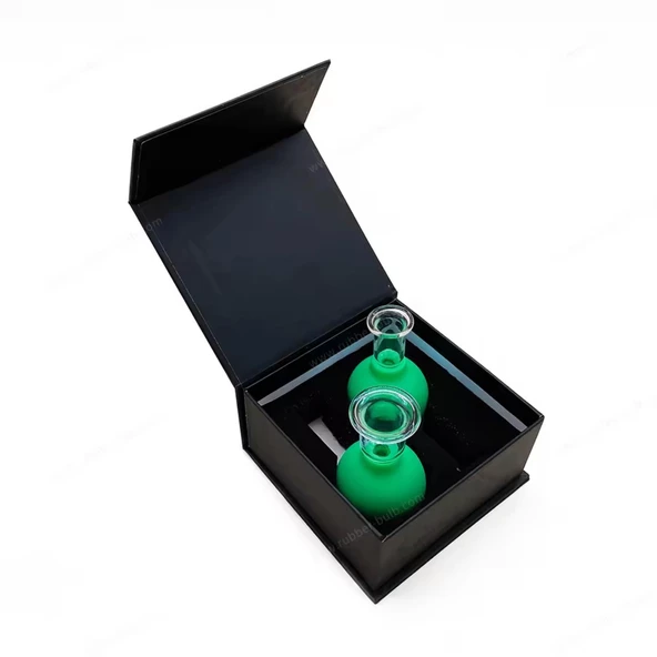 Silikon Vakumlu Cam Yüz Masaj Kupası 2'li Set Açık Yeşil Renk - Resim 3