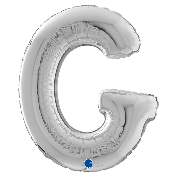 G Harf Grabo Gümüş Folyo Balon 66 cm - 1