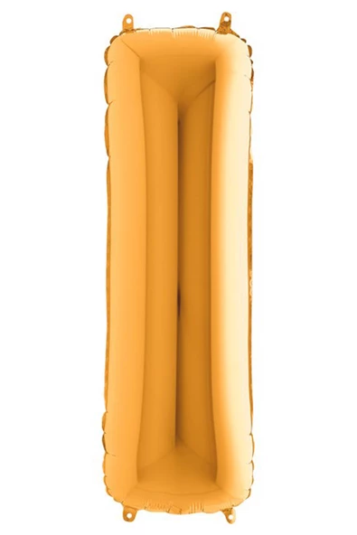 I Harf Grabo Altın Folyo Balon 102 cm - 3