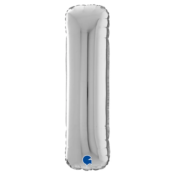 I Harf Grabo Gümüş Folyo Balon 66 cm ürün görseli