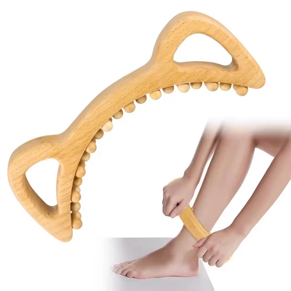 Tutma Kollu Ahşap Graston Madero Terapi ve Selülit Masaj Aleti Model 1 - Resim 2