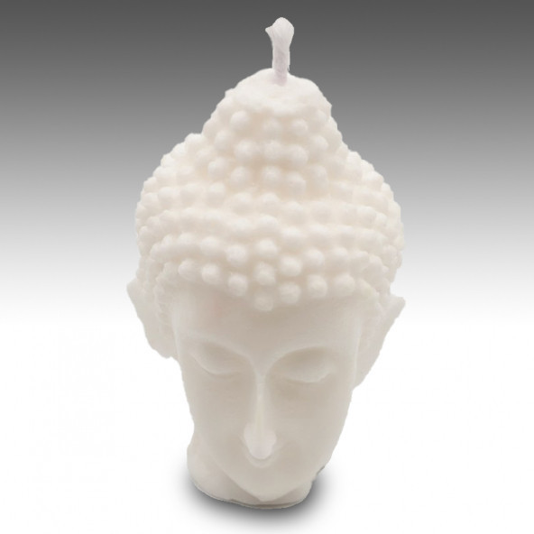 Luxery Candle Dekoratif Kadın Büst Budha Beyaz Mum
