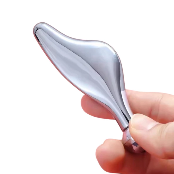 Metal Yüz Masaj Aleti Face Guasha 3D Roller Graston Aparatı Model 2 - 2