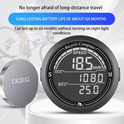 Sarissa Kablolu Büyük Ekran Dijital Kilometre Sayacı Su Geçirmez Bisiklet Bilgisayarı - 12