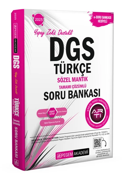 Pegem DGS Türkçe Sözel Mantık Soru Bankası