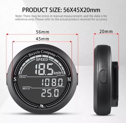 Sarissa Kablolu Büyük Ekran Dijital Kilometre Sayacı Su Geçirmez Bisiklet Bilgisayarı - 10
