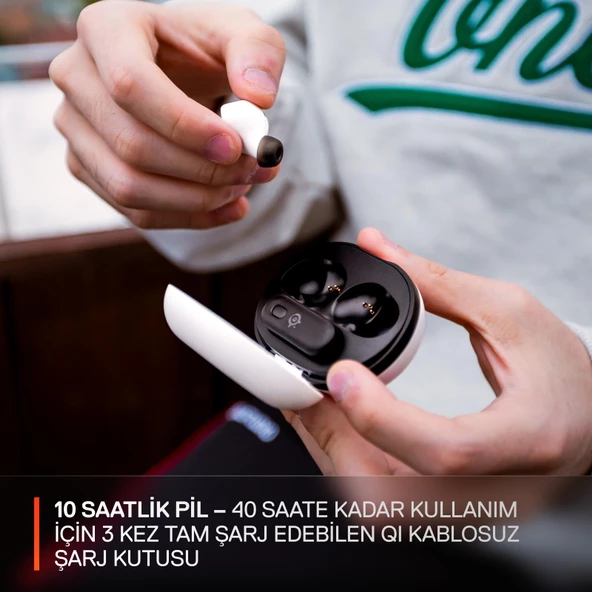 SteelSeries Arctis GameBuds Gaming EarBuds Kulak İçi Kulaklık - Beyaz - 7