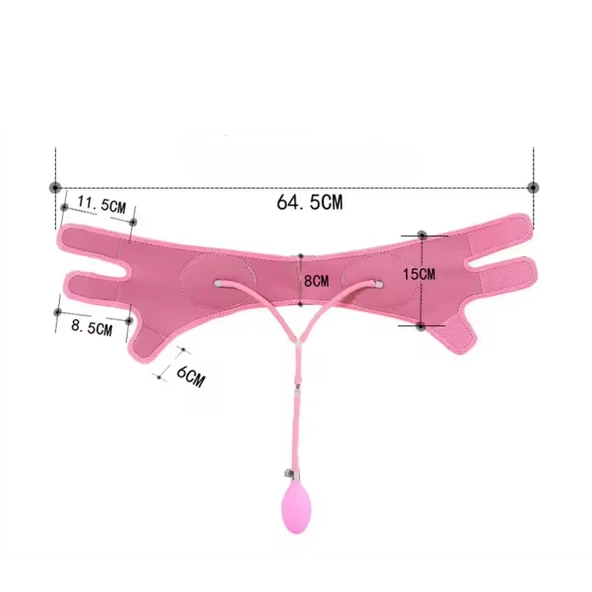 Pompalı Gıdı Toparlayıcı Yüz Korsesi Çene Yüz Germe ve Skılaştırıcı Bandaj - Resim 3