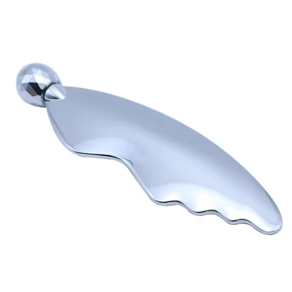 Metal Cilt Sıkılaştırıcı Face 3D Roller Kelebek Gua Sha Yüz Masaj Graston Aparatı - 3
