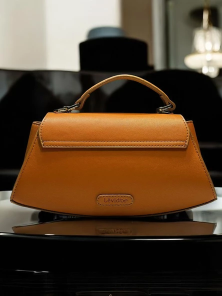 Levidor Özel Renk El Ve Kol Çantası Olarak Tasarlanmış Suni Deri Bayan Omuz Çantası LEVDR.7363930202TB - Resim 4