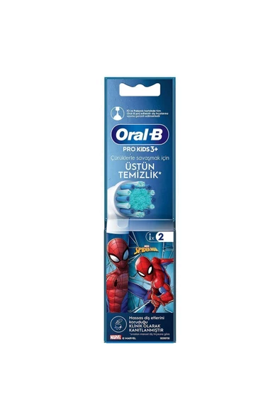 Oral-B Pro Kids Spiderman Şarjlı Diş Fırçası Yedek Başlığı 2 Adet - 4