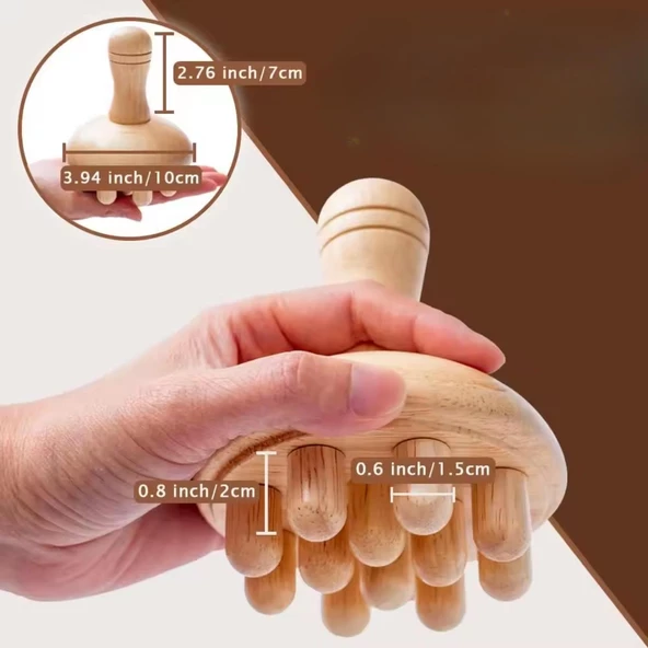 Madero Terapi & Selülit Ahşap Masaj Tokmak Aparatı Model 2 - 2