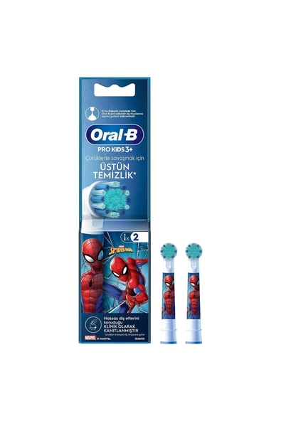 Oral-B Pro Kids Spiderman Şarjlı Diş Fırçası Yedek Başlığı 2 Adet - 5