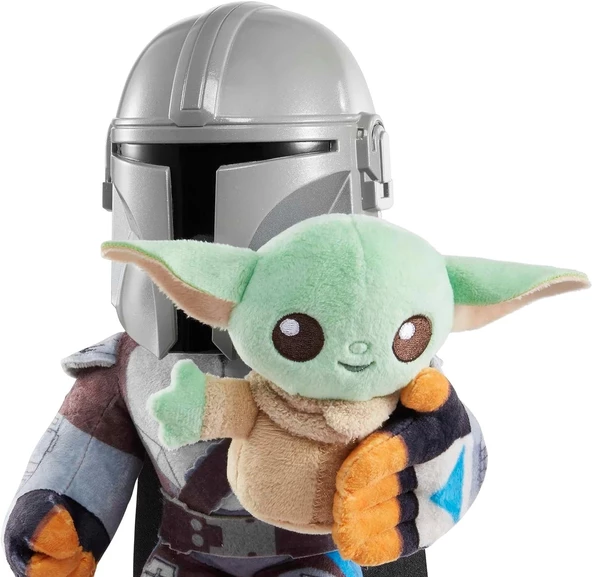 Star Wars Mandalorian Sesli Pelüş Figür, 3 yaş ve üzeri, HPC19 - 4