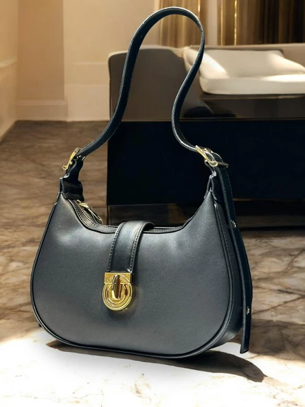 Levidor Özel Renk El Ve Kol Çantası Olarak Tasarlanmış Suni Deri Bayan Omuz Çantası LEVDR.7363930212SYH - Resim 3