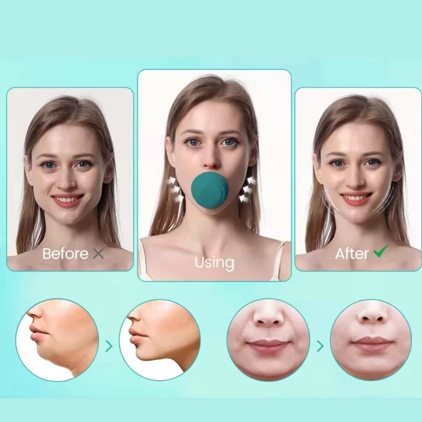 Jawline Gıdı Yanak İnceltme V Hattı Katmanlı Çene Egzersiz Face Yoga Aleti - 5