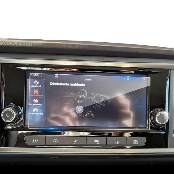 Seat Ateca Makyajlı Kasa 8.25 inç Navigasyon Multimedya 9H Nano Ekran Koruyucu ile Uyumlu