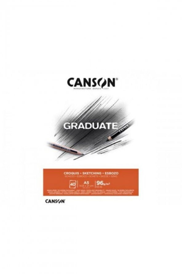 Canson Eskiz Bloğu Graduate Croquıs 40 Syf A5 96 GR
