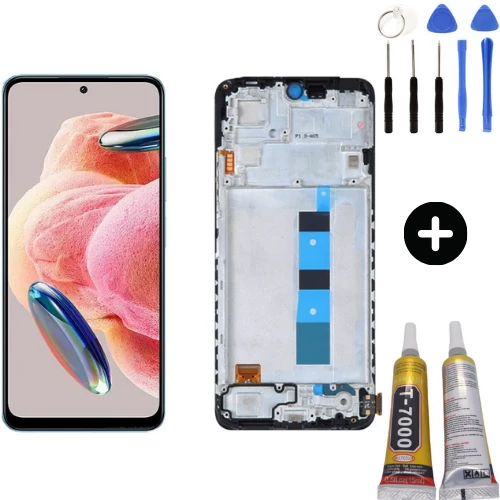 Xiaomi Redmi Note 12 4G Uyumlu Çıtalı Lcd Ekran Dokunmatik + Montaj Seti