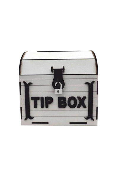 Dekoratif Ahşap Tip Box Hazine Sandığı Tipbox Kumbara