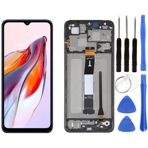 Xiaomi Redmi 12C Uyumlu Çıtalı Lcd Ekran Dokunmatik + Tamir Seti