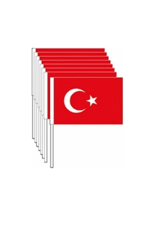 Vatan Kağıt Bayrak Türk Çıtalı 50 Lİ Battal Boy