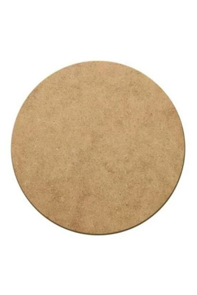 Ahşap Supla Levha 12 Adet 3 Mm Ham Mdf 30 Cm Çap Yuvarlak Servis Altı Supla - 4