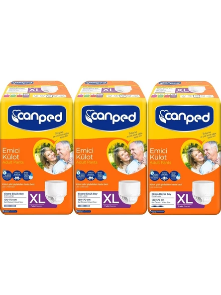 Canped Emici Külot Ekstra Large Hasta Bezi 7 Li x 3 Paket