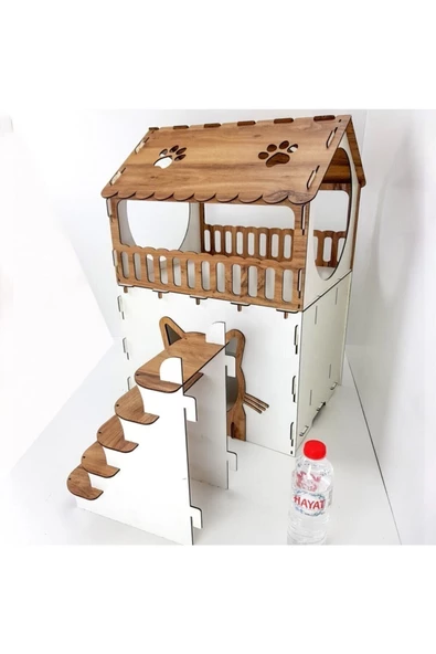 Teras Katlı Kedi Evi - 3