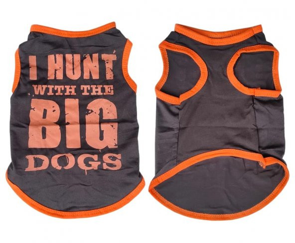 Köpek Kolsuz Atlet Tshirt Elbise Kıyafet Big Dogs HB1065