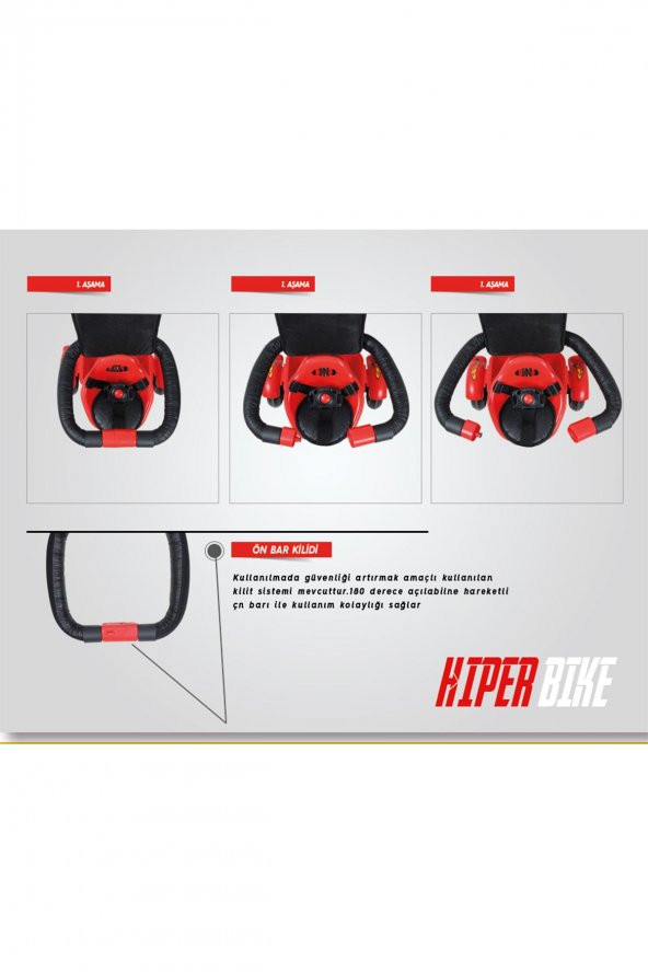 Rival Hiper Bike Ebeveyn Kontrollü 3 Tekerlekli Çocuk Bisikleti RV501 Siyah - 8