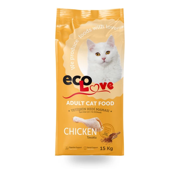 Eco Love Tavuklu Kedi Maması 15 Kg