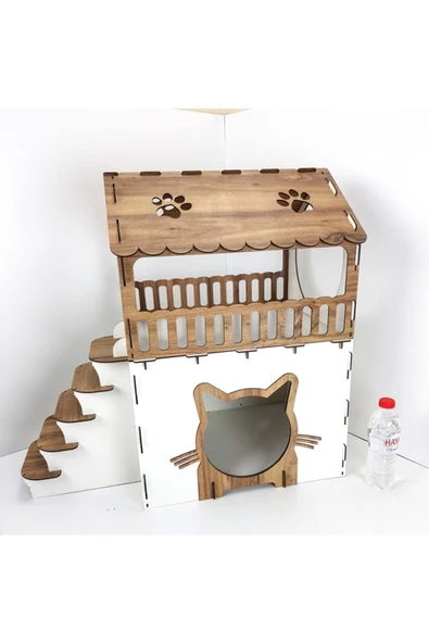 Teras Katlı Kedi Evi - 5