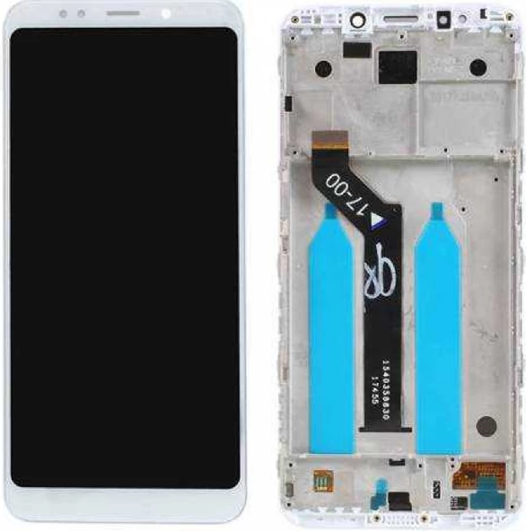 Xiaomi Redmi 5 Plus Uyumlu Çıtalı Lcd Ekran Dokunmatik Beyaz