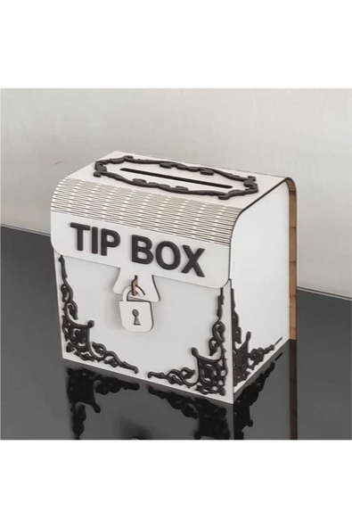 Beyaz Tip Box Kumbara Ve Bahşiş Kutusu Tipbox - 3