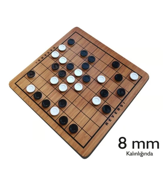 Ahşap Reversi - Mavi Su Dünyası - 2